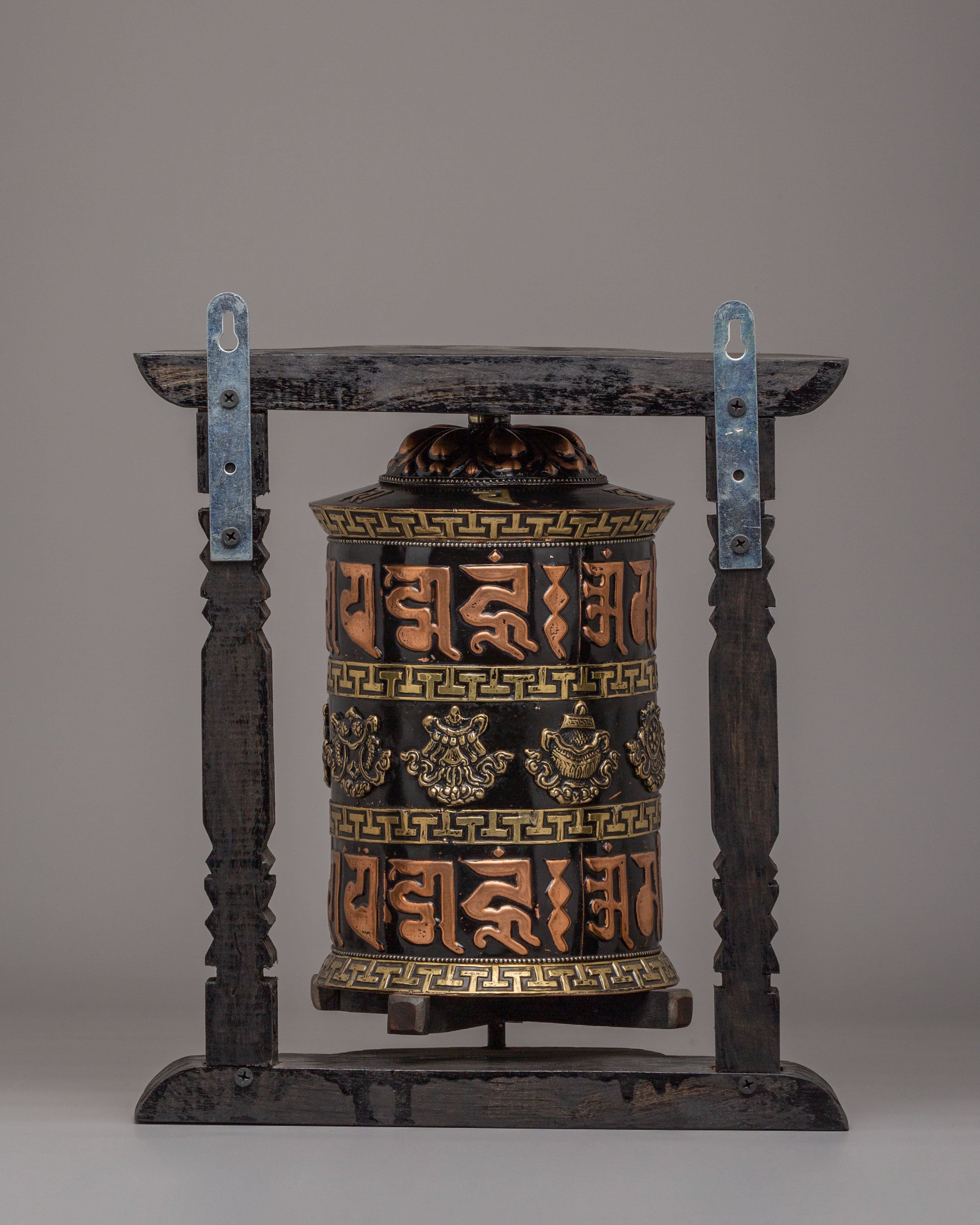 Sacred Ritual Prayer Wheel | Handcrafted Tibetan Mantra Spinner for Meditation