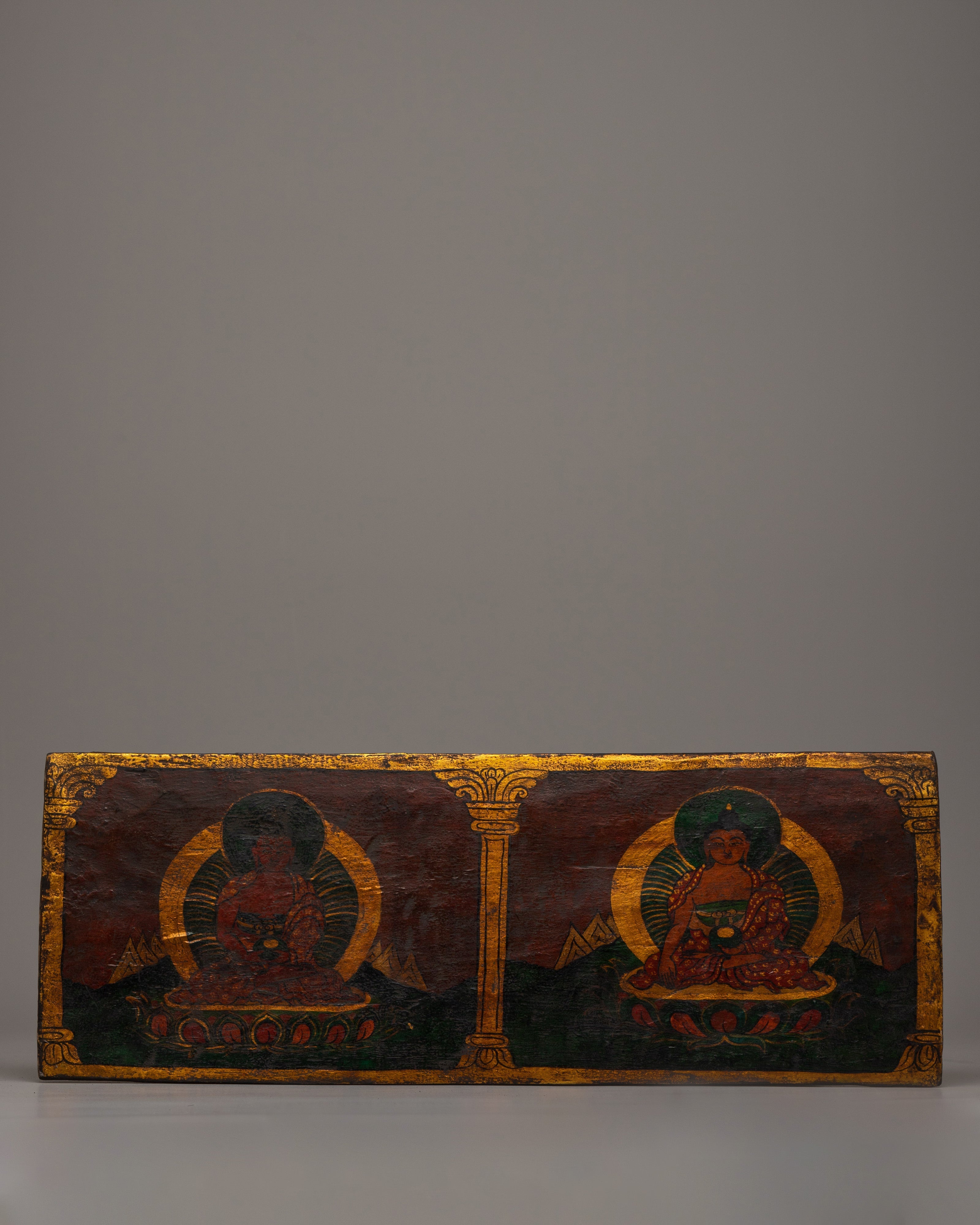 Tibetan Handmade Wooden Book Cover | Unique Gift Idea for Book Lovers and Journal Keepers