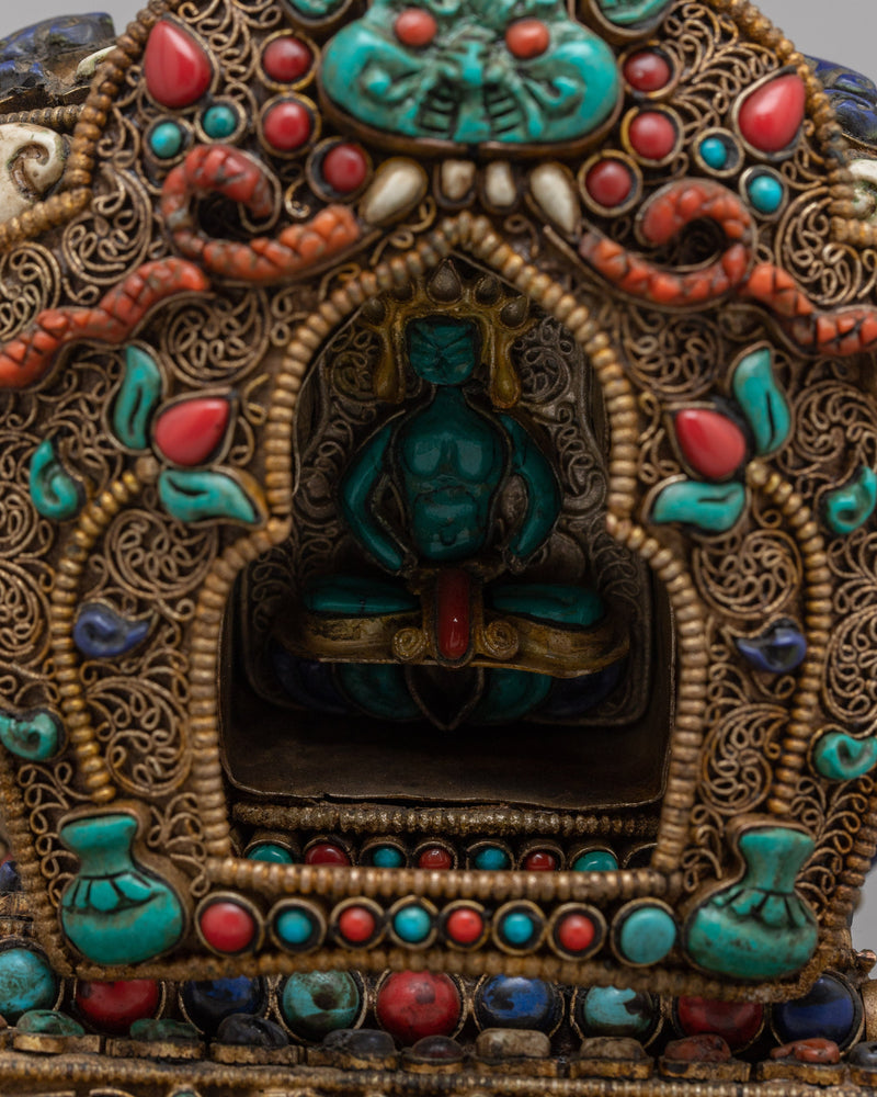 Traditional Tibetan Stupa | Handcrafted Buddhist Symbol for Meditation and Spiritual Practices