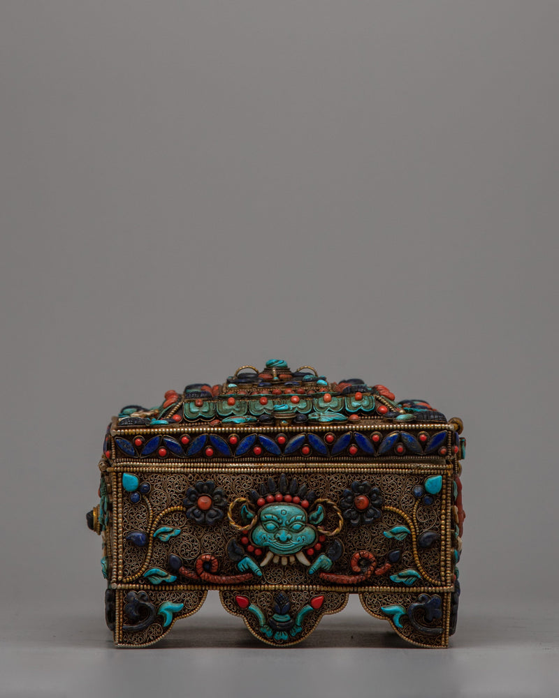 Decorative Treasure Box | Authentic Handcrafted Chest for Storing Jewelry