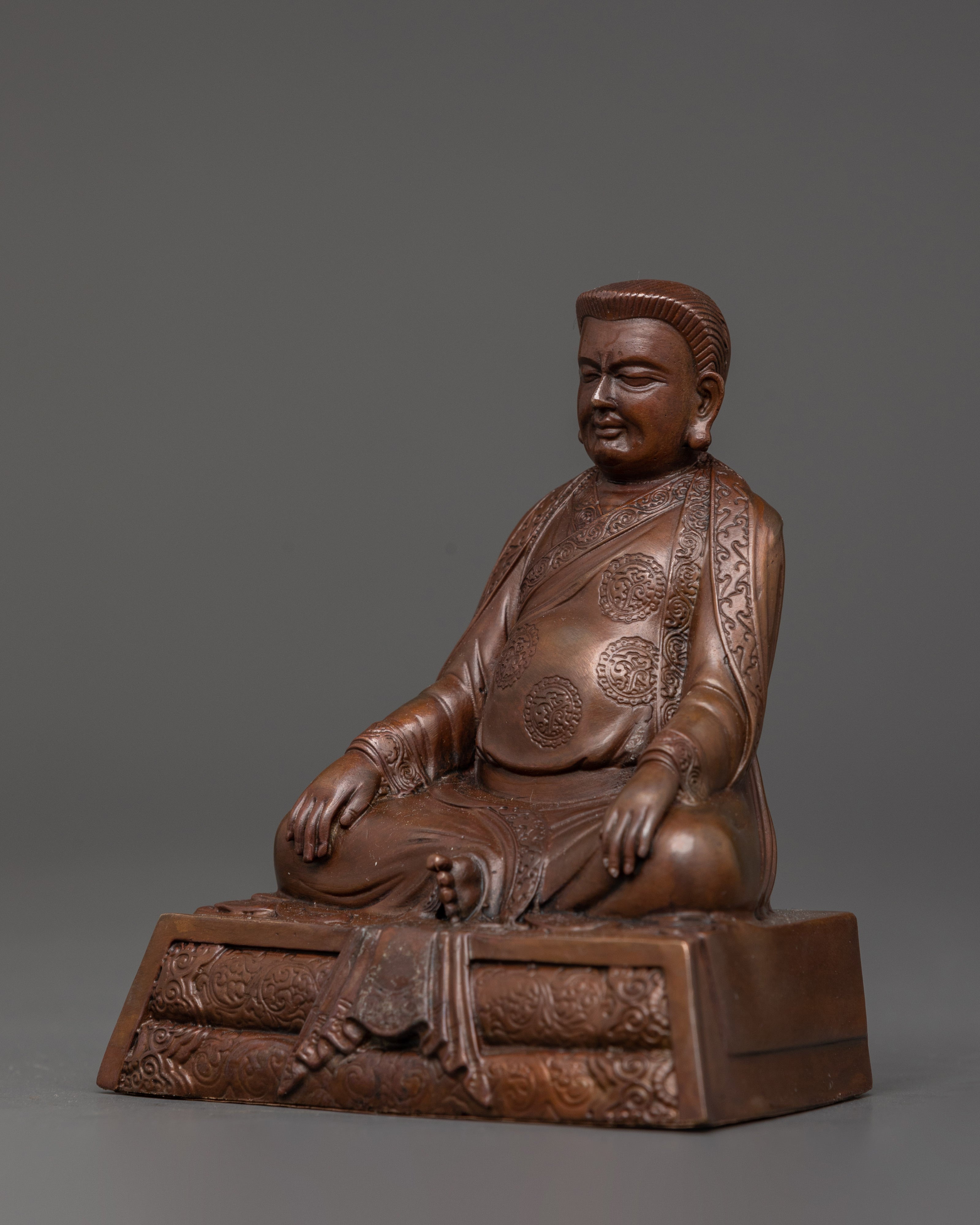 Oxidized Copper Marpha, Milarepa & Gompopa Set | Tibetan Buddhist Masters