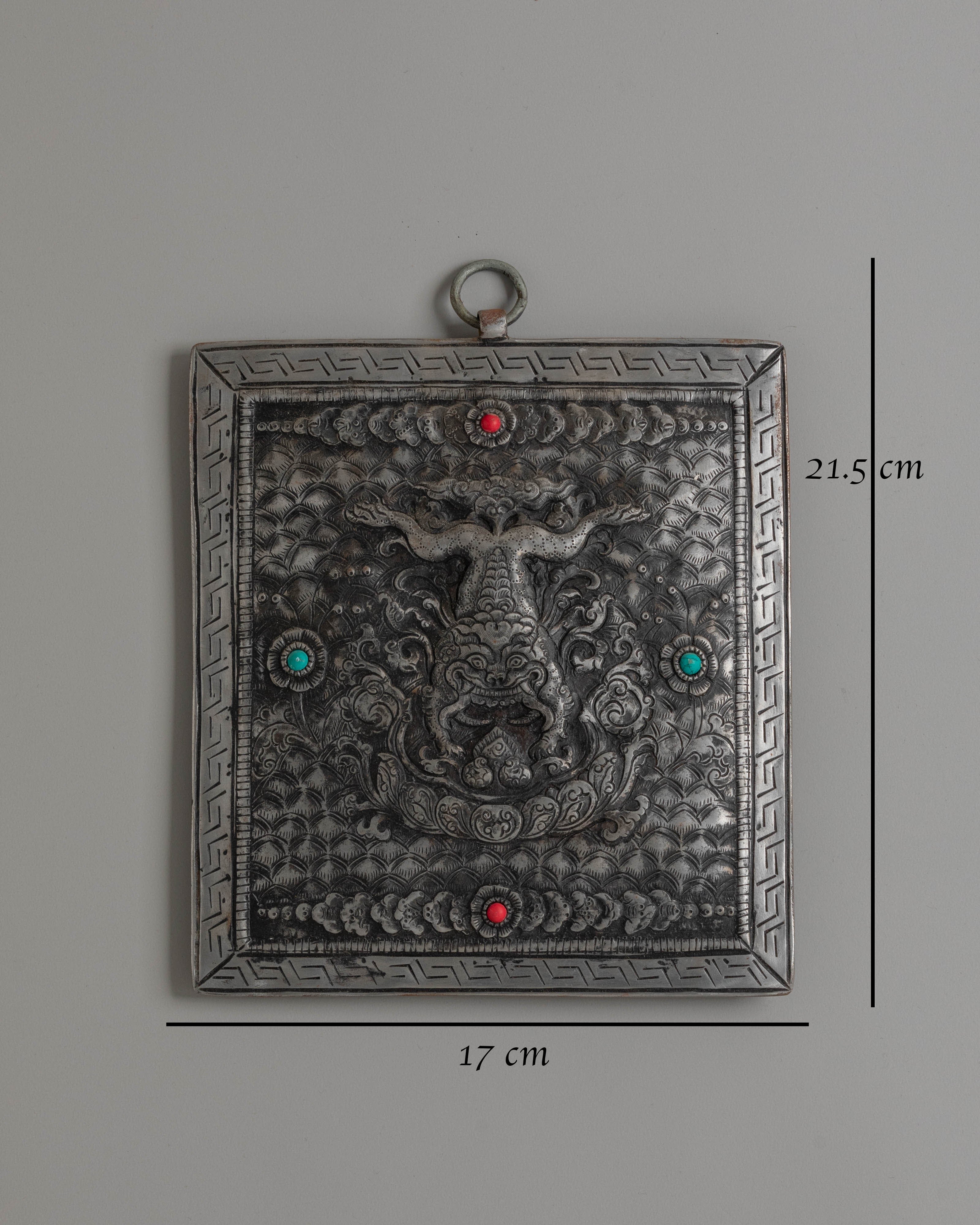 Sacred Mystical Guardian Creature Wall Decor | Tibetan Protective Art