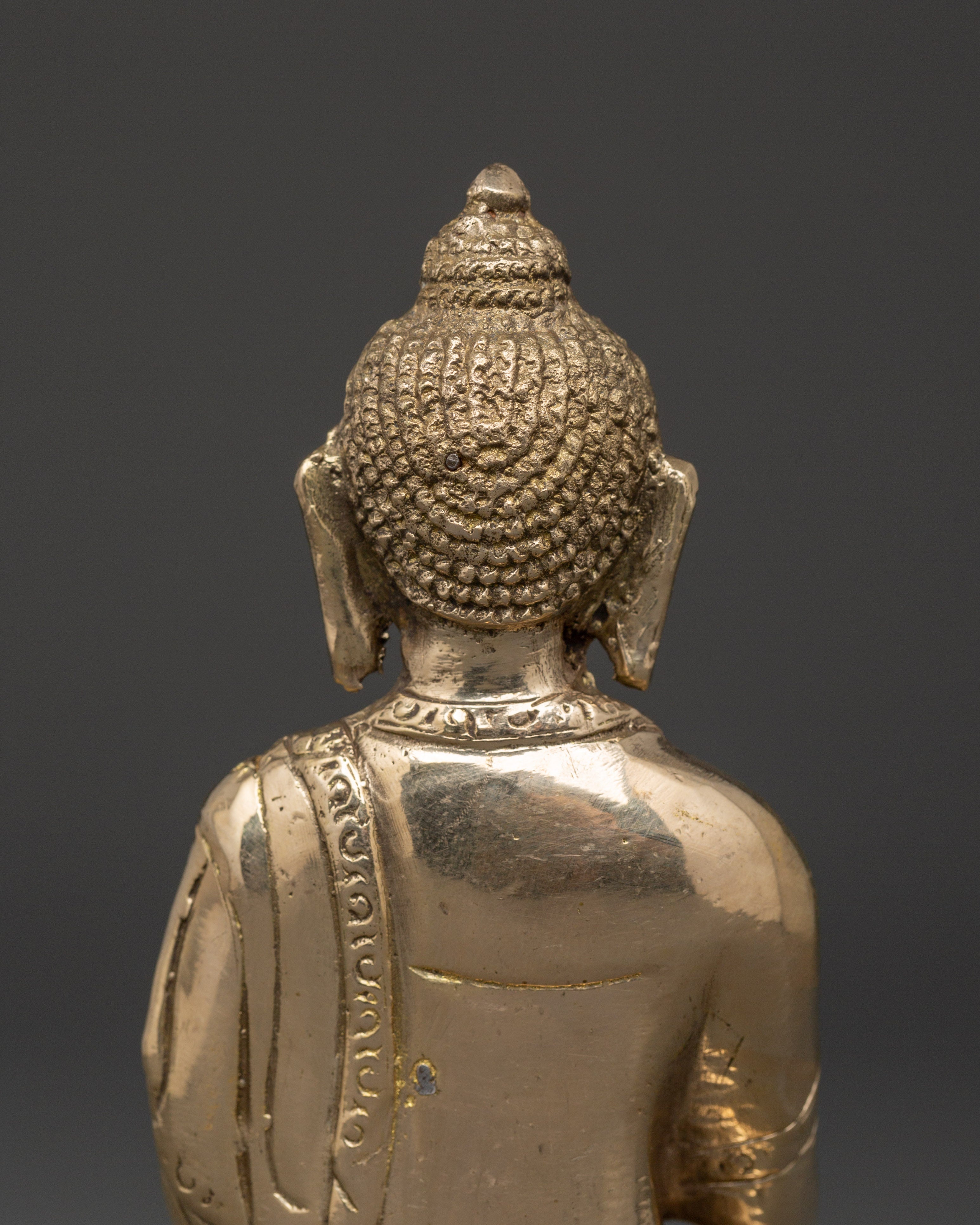 Historical Shakyamuni Buddha Statue | Traditional Brass Sculpture