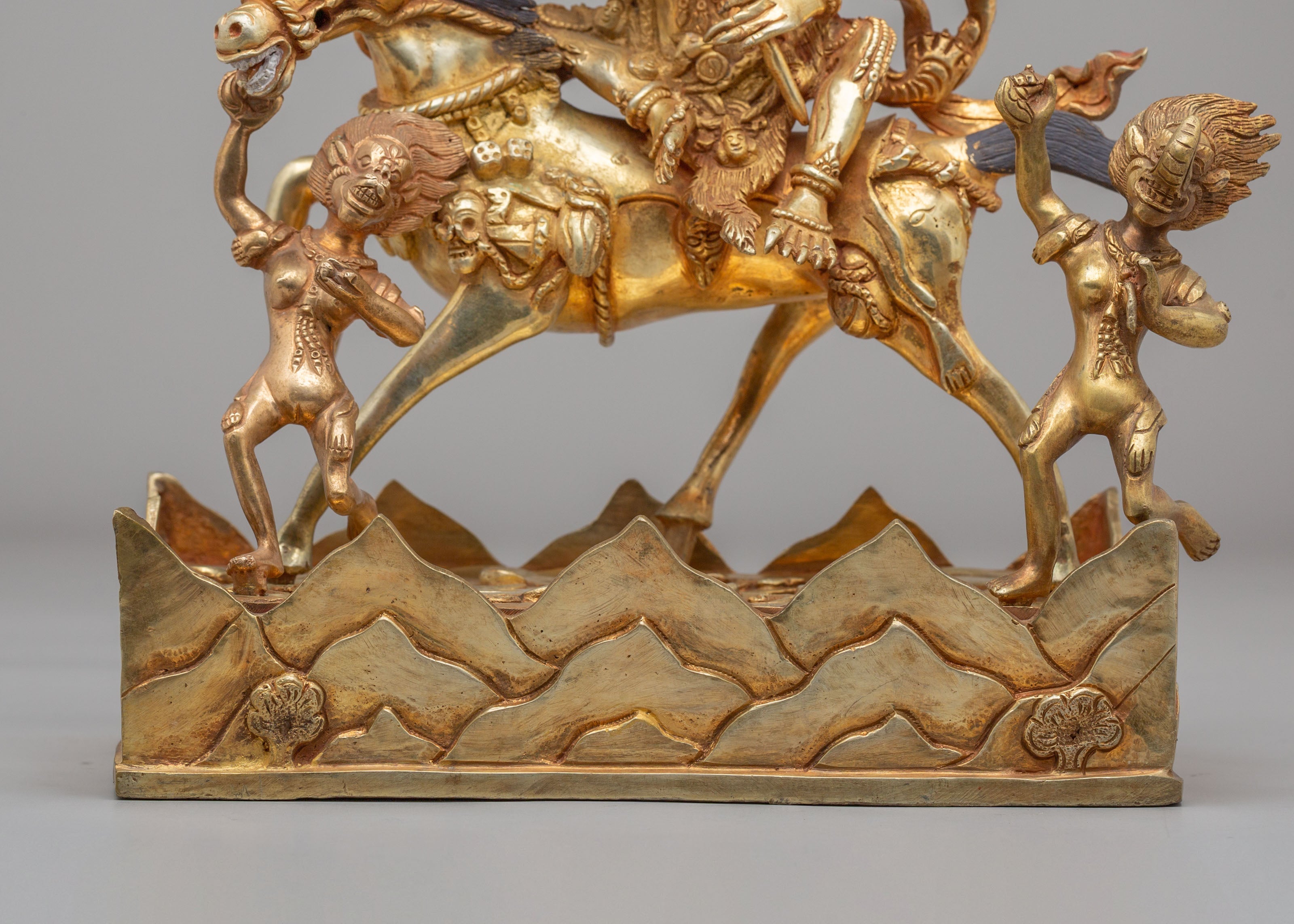 Palden Lhamo Spiritual Sculpture | Tibetan Protector Deity Statue
