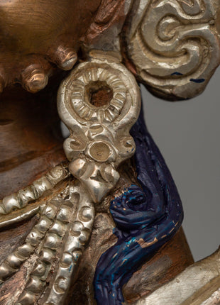 Deity Dzambhala Sculpture | The Divine Wealth Deity