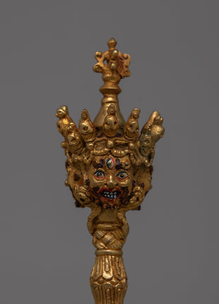 Wooden Base Phurba | Personalized Spiritual Tool for Ritualistic Practices