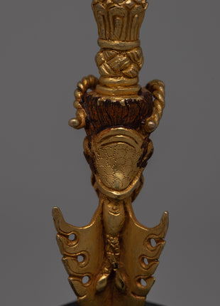 Wooden Base Phurba | Personalized Spiritual Tool for Ritualistic Practices