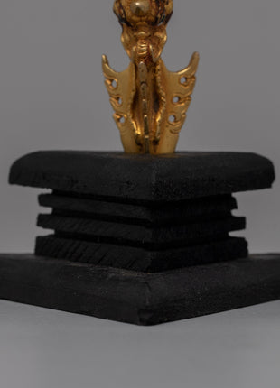 Wooden Base Phurba | Personalized Spiritual Tool for Ritualistic Practices