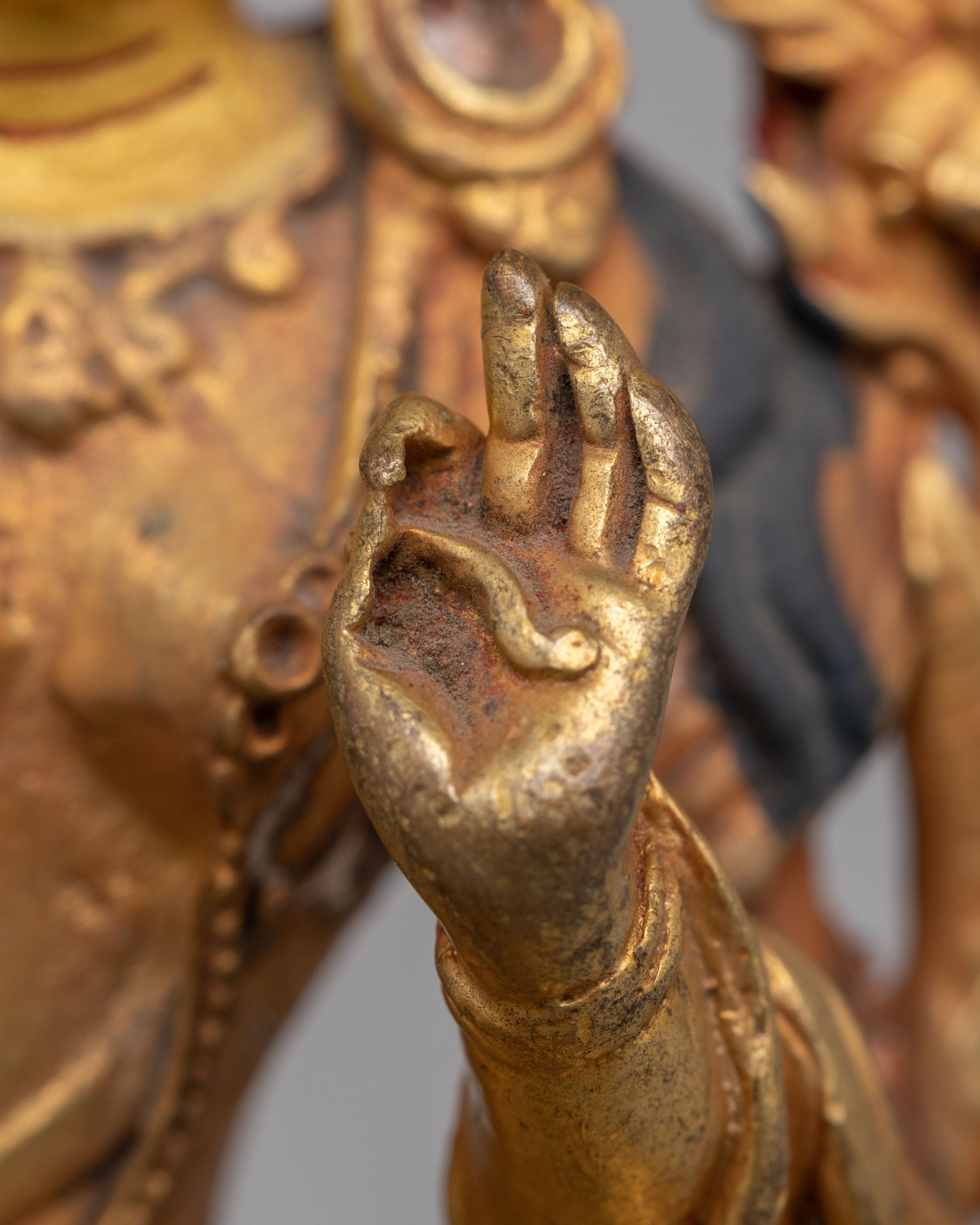 Scared Green Tara Deity Statue | Buddhist Bodhisattva of Swift Compassion
