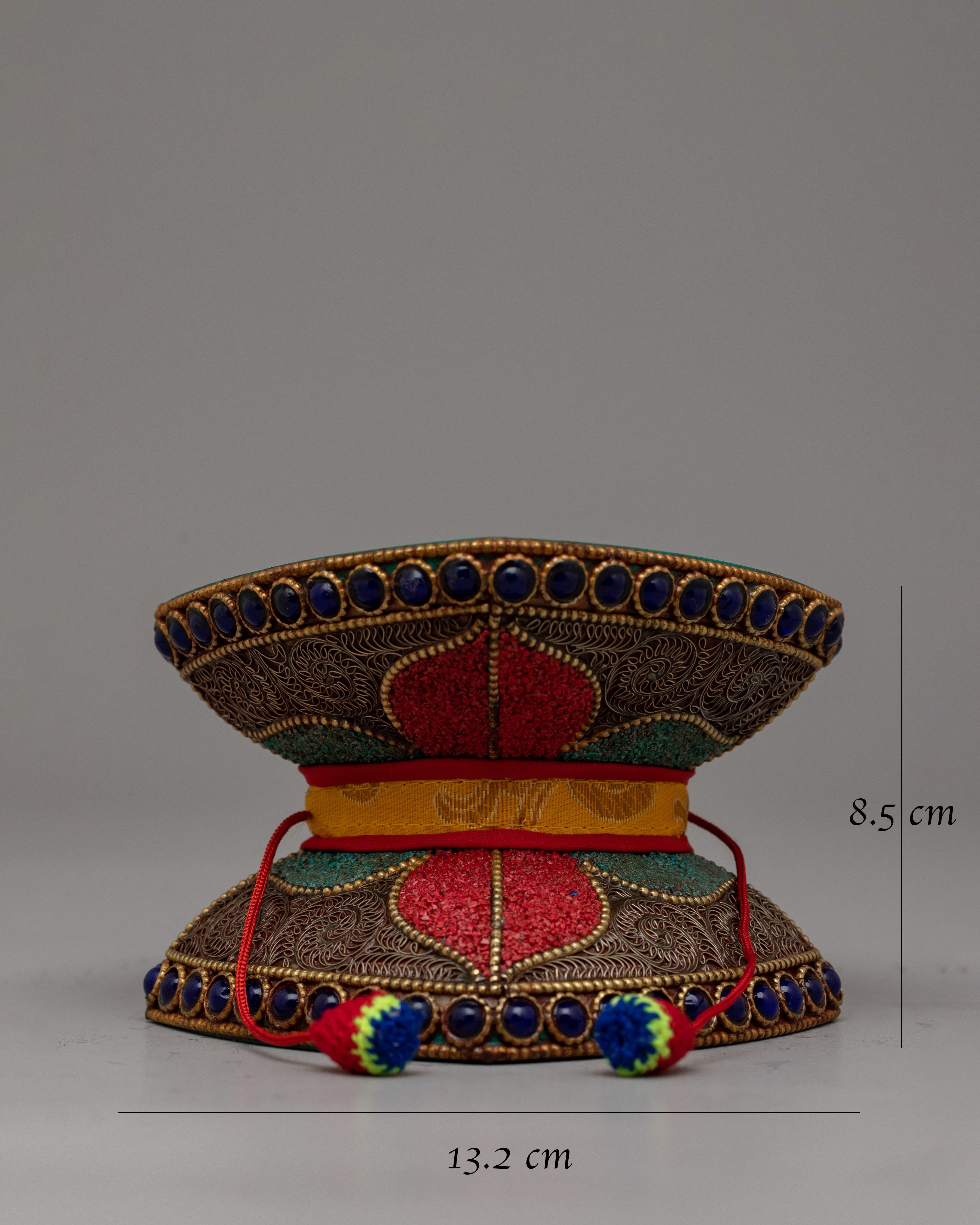 Handmade Damaru Tibetan | Personalized Ritual Drum for Spiritual Devotion