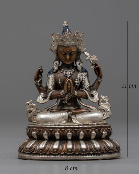 Avalokiteshvara Chenrezig Bodhisattva Statue | Radiant Symbol of Compassion and Enlightenment