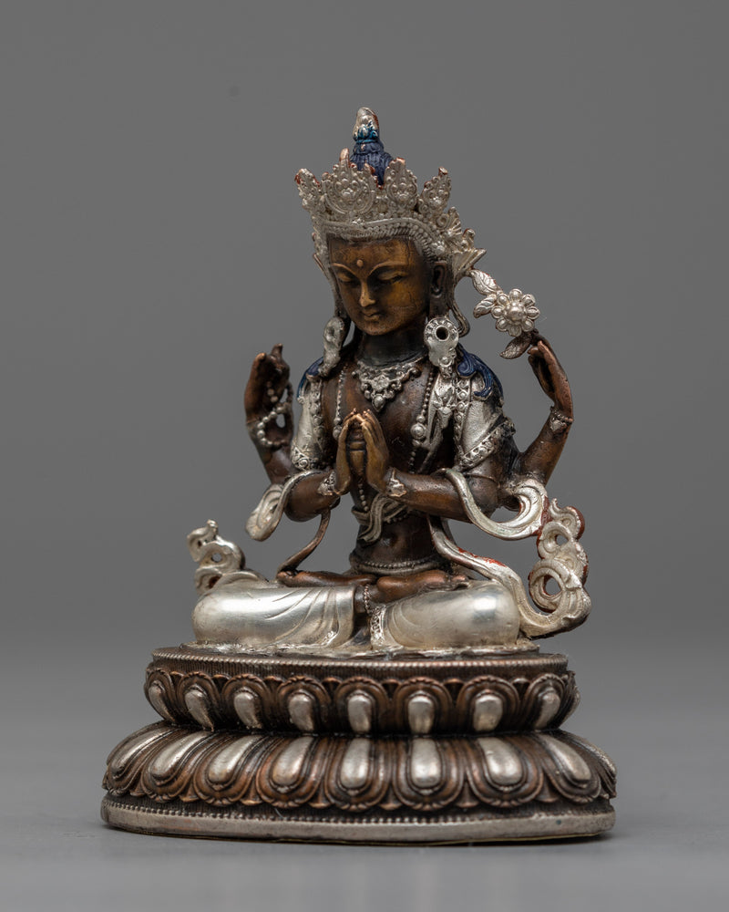 Avalokiteshvara Chenrezig Bodhisattva Statue | Radiant Symbol of Compassion and Enlightenment