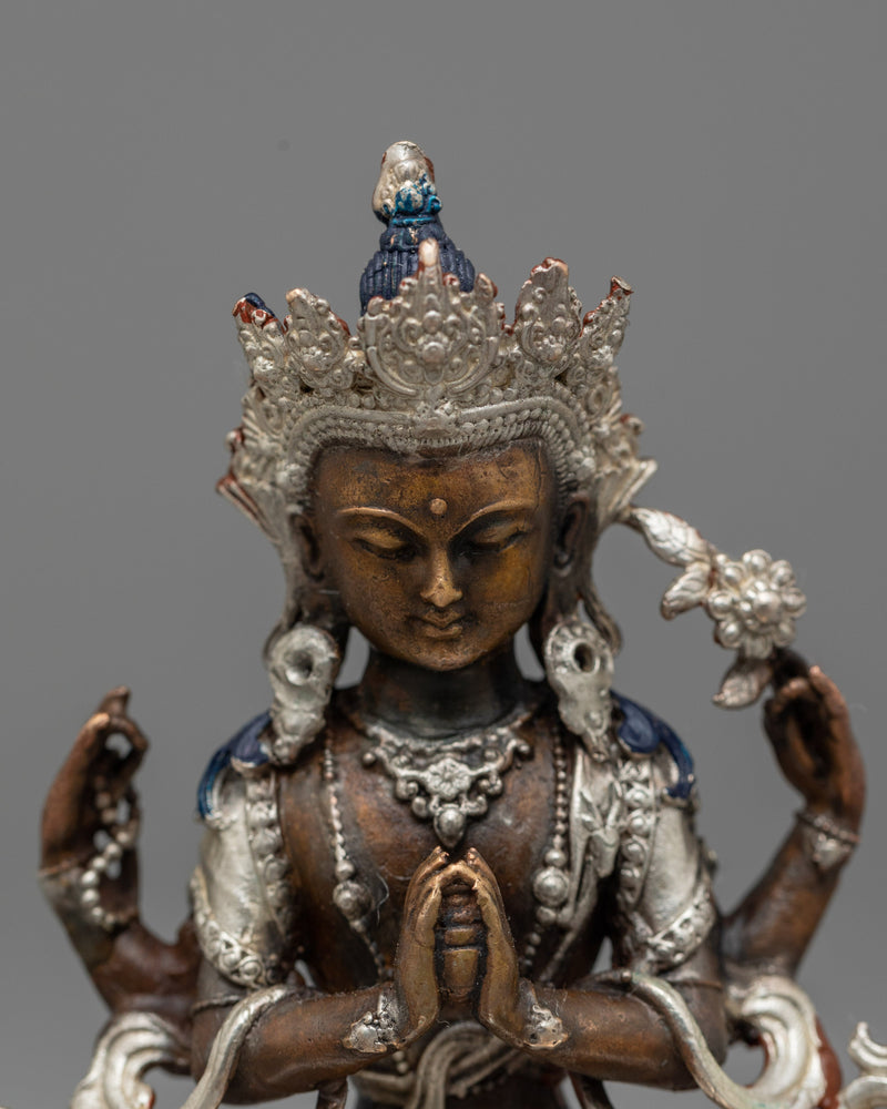 Avalokiteshvara Chenrezig Bodhisattva Statue | Radiant Symbol of Compassion and Enlightenment