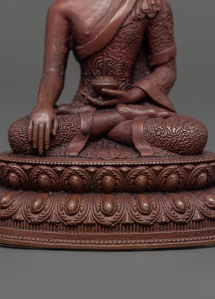 Shakyamuni Buddha Oxidized Statue | Handcrafted Spiritual Decor