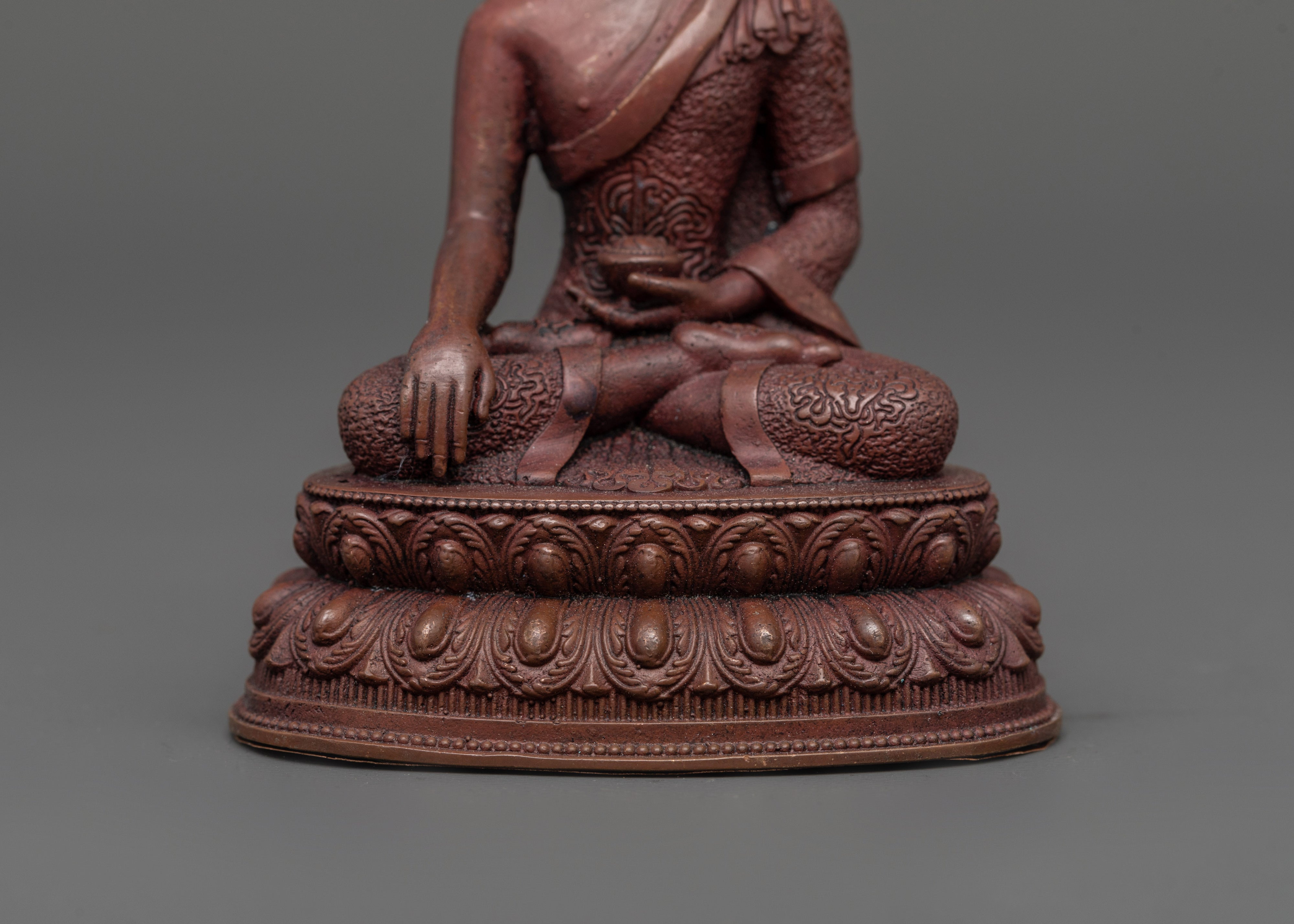 Shakyamuni Buddha Oxidized Statue | Handcrafted Spiritual Decor