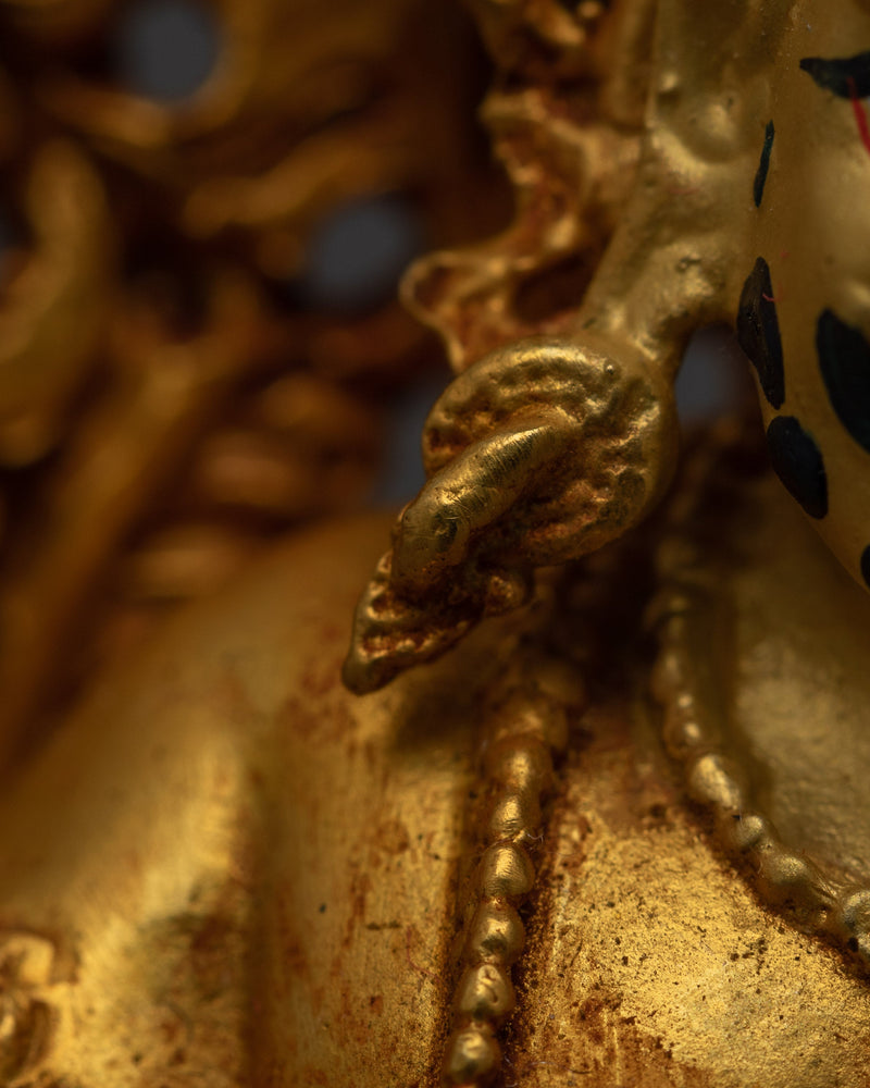 Machine-Made Black Dzambhala Statue | Effortlessly Capturing the Essence of the Iconic Tibetan Deity