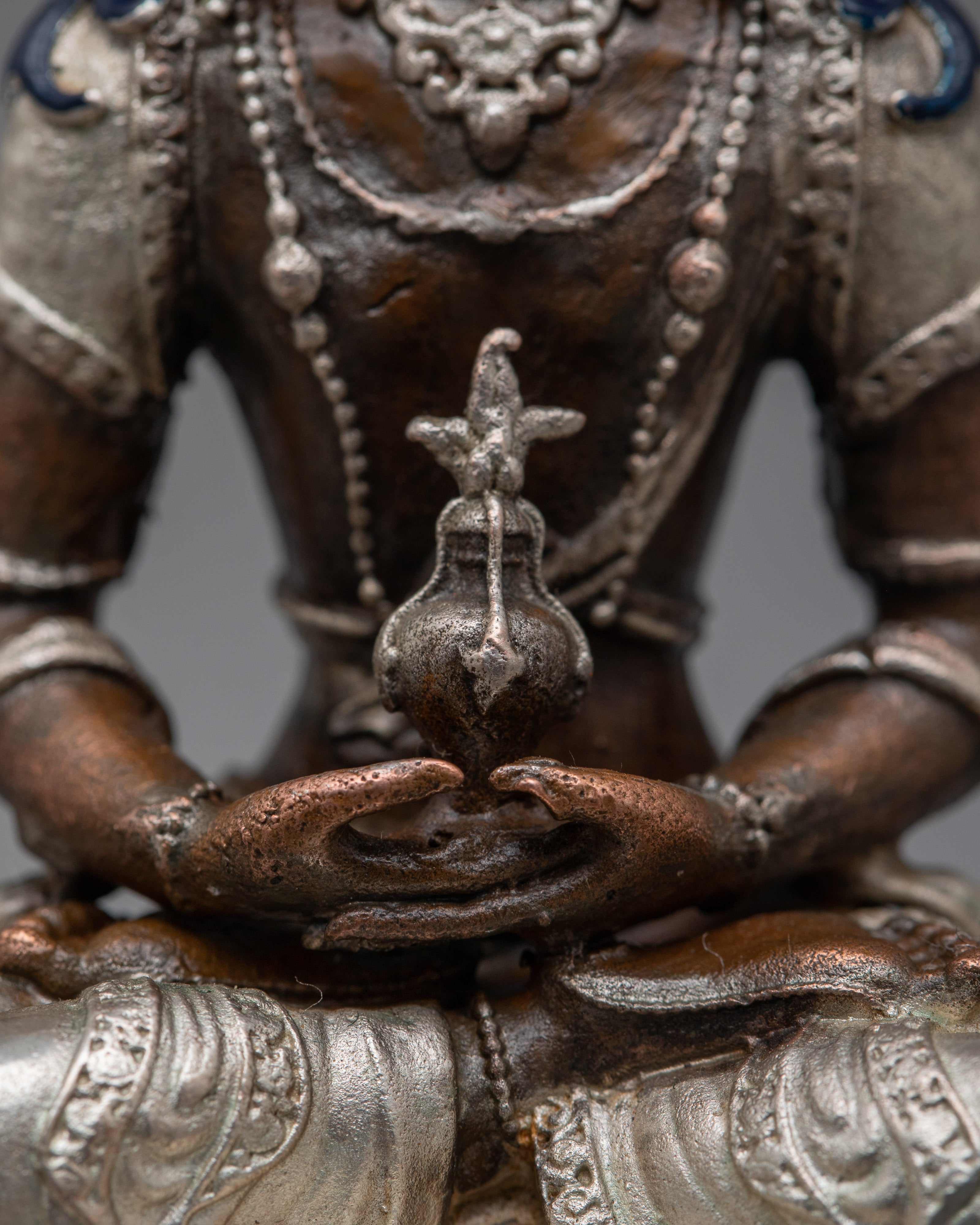 Seated Amitayus Buddha Statue | Tranquil Representation of Eternal Life and Healing