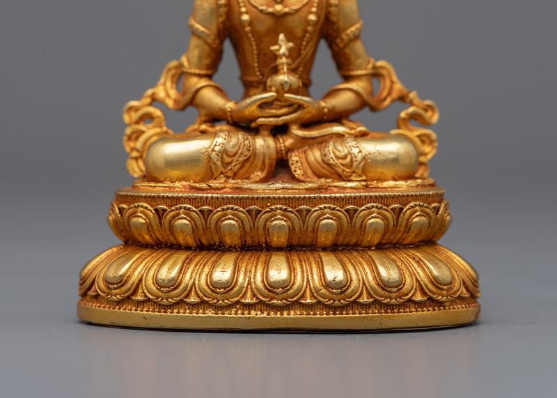 Buddha Amitayus 中文 Statue | Exquisite Statue Radiating Healing Light and Lifeforce Energy