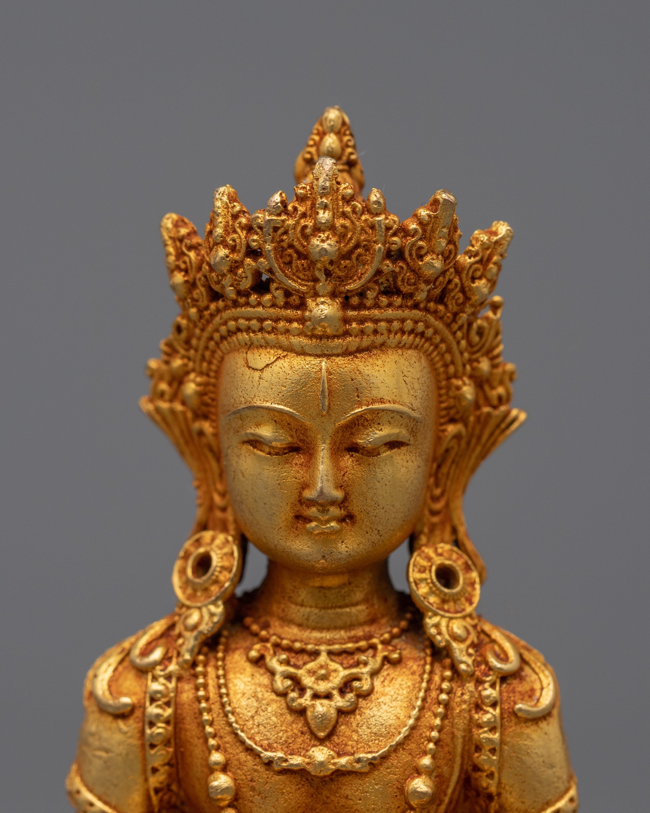 Buddha Amitayus 中文 Statue | Exquisite Statue Radiating Healing Light and Lifeforce Energy