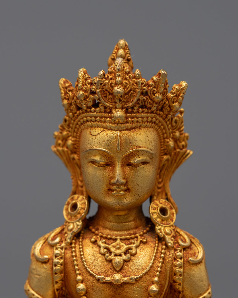 Buddha Amitayus 中文 Statue | Exquisite Statue Radiating Healing Light and Lifeforce Energy