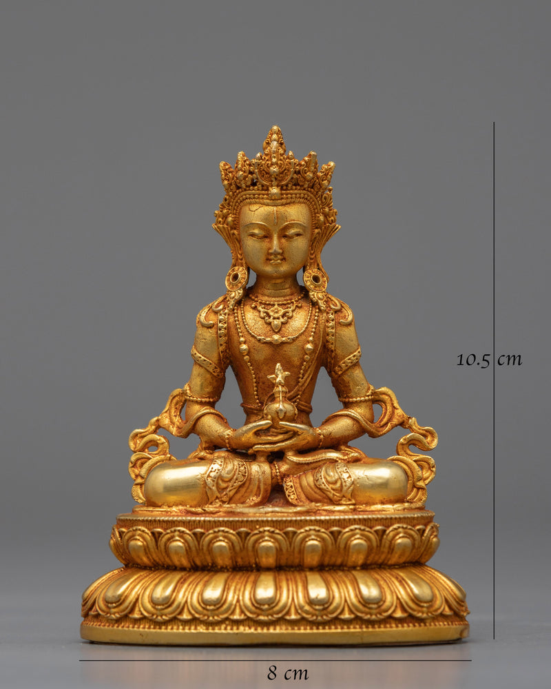 Buddha Amitayus 中文 Statue | Exquisite Statue Radiating Healing Light and Lifeforce Energy