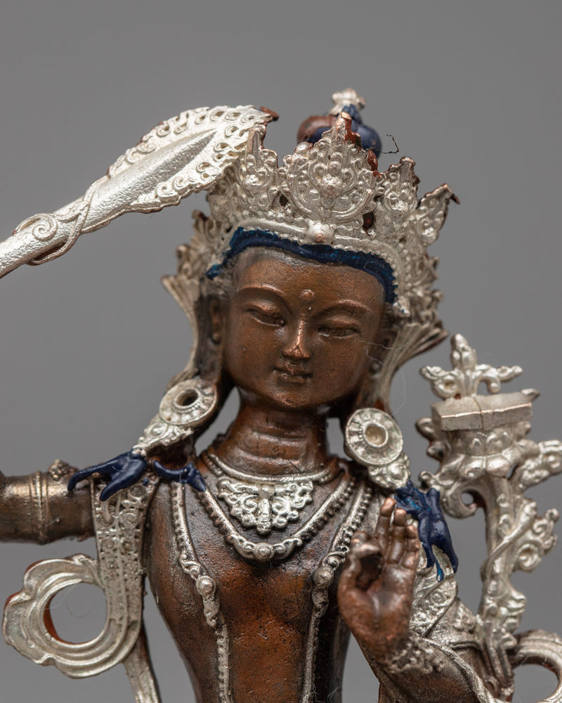 Manjushri Prayer Tibetan Statue | Merging Tradition with Modern Craftsmanship