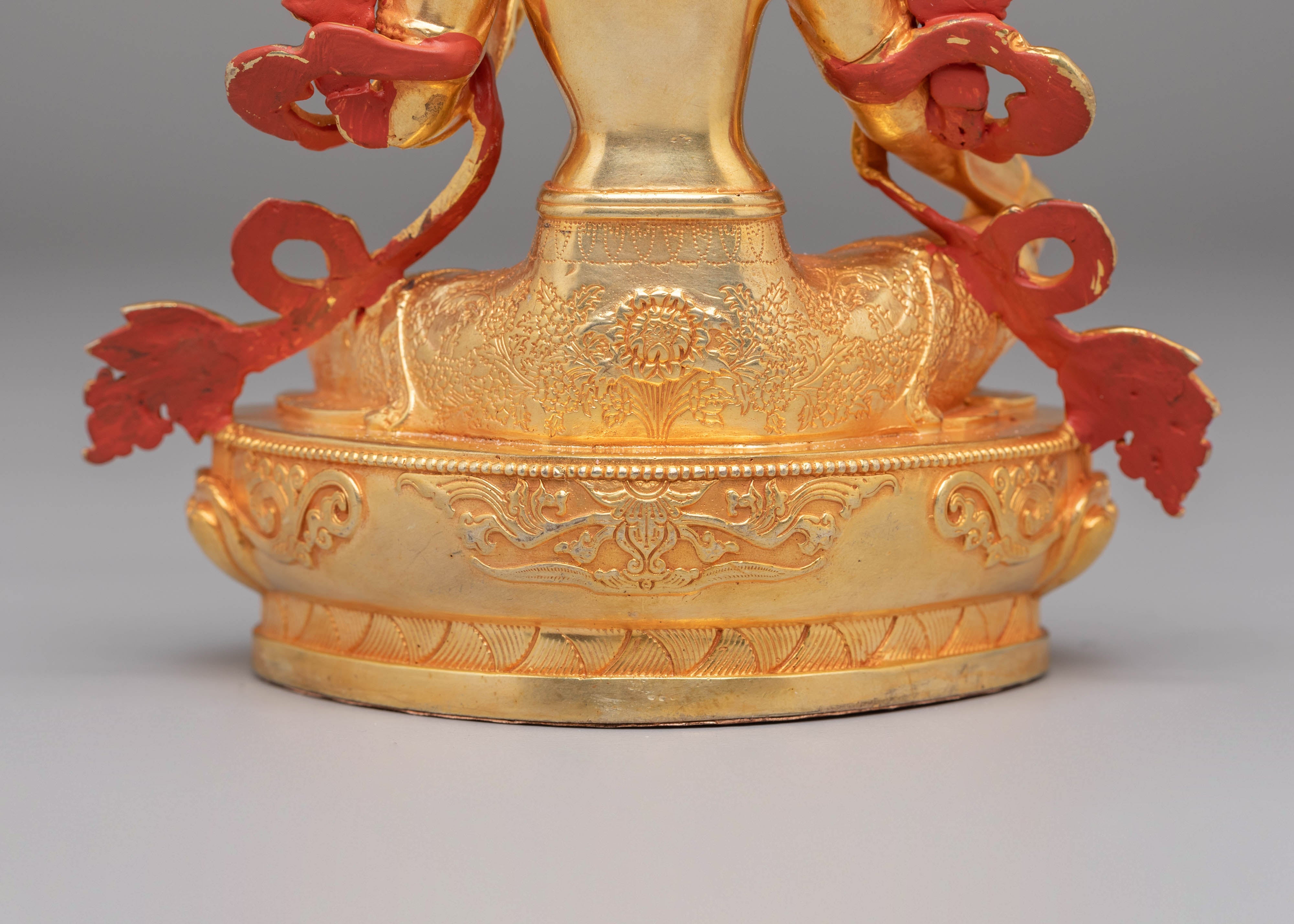 Green Tara Meditation Statue | Tibetan Goddess of Compassion & Protection