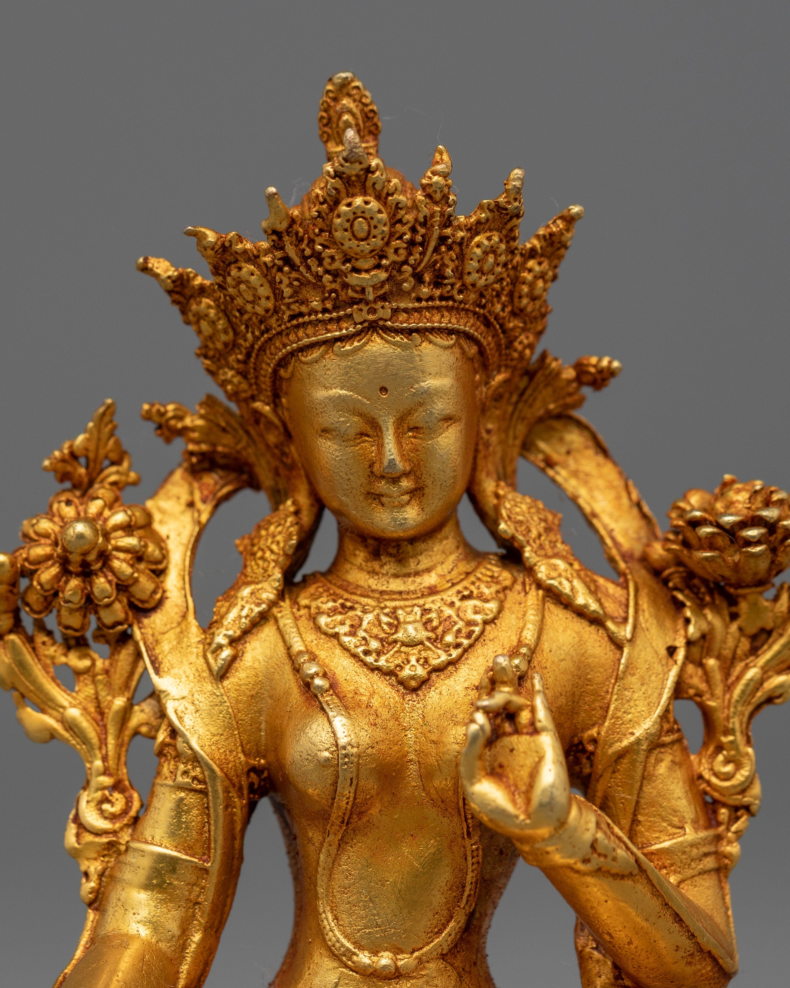 Green Tara Tara Statue | Machine Made Symbol of Compassion and Protection