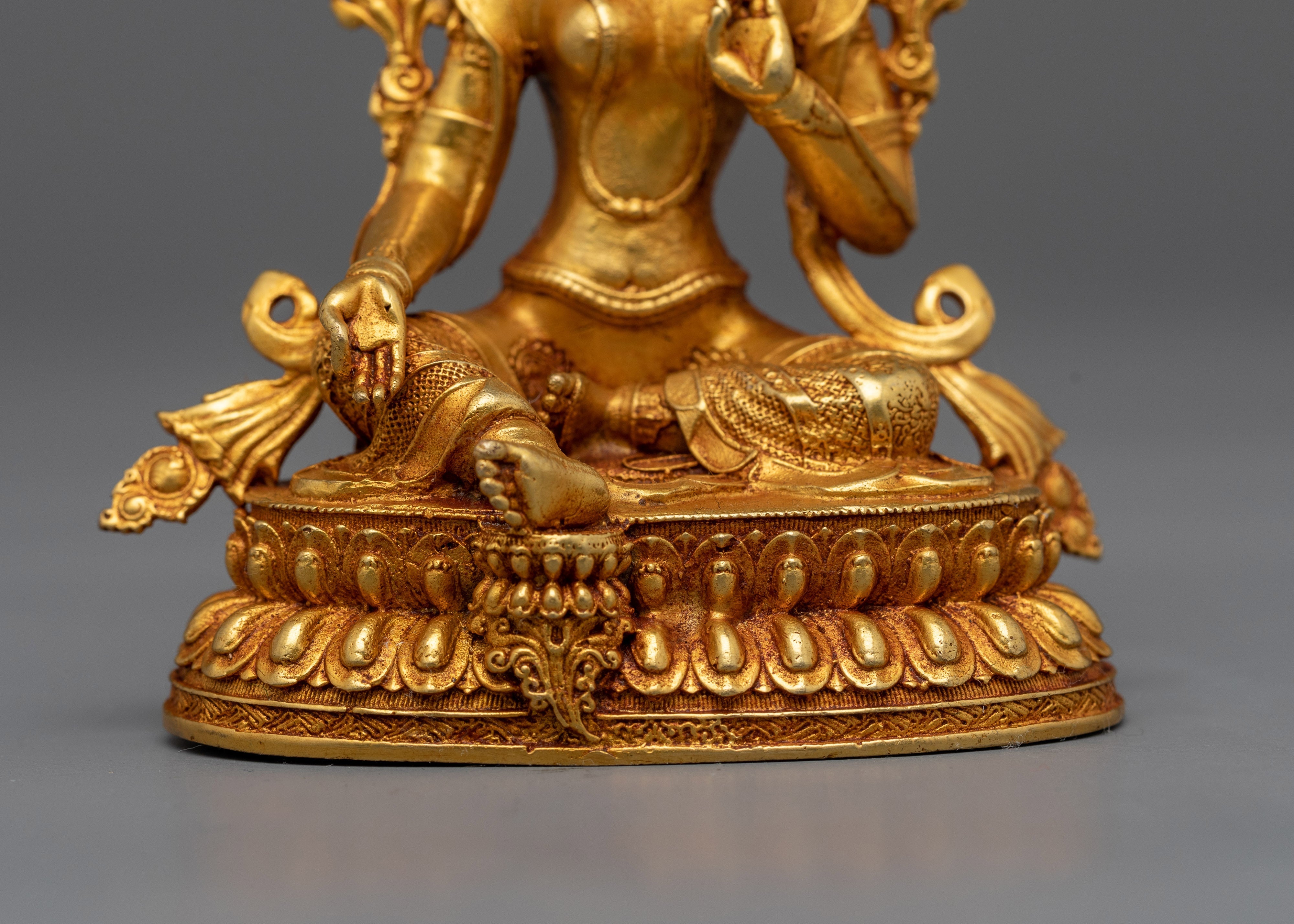 Green Tara Tara Statue | Machine Made Symbol of Compassion and Protection