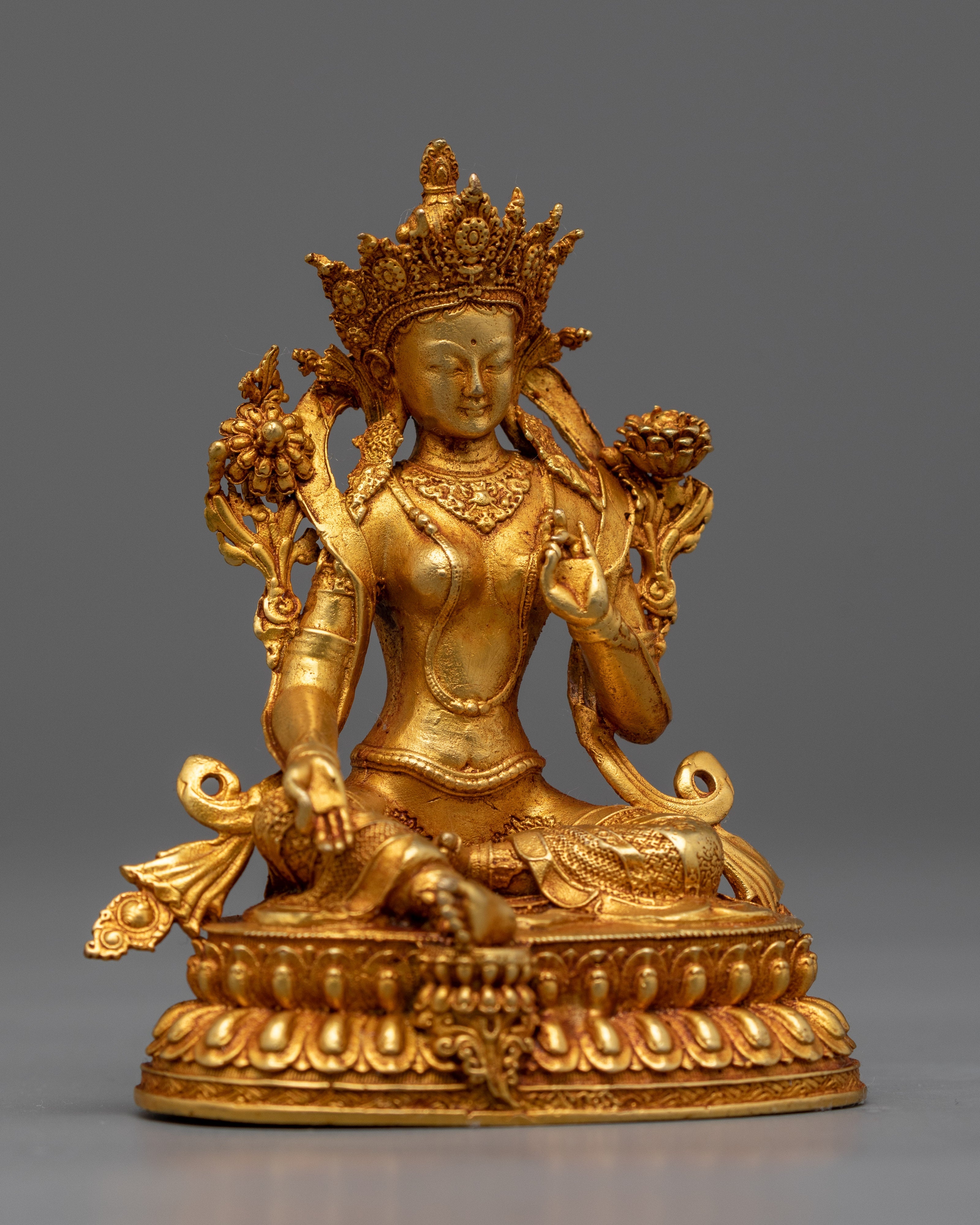 Green Tara Tara Statue | Machine Made Symbol of Compassion and Protection