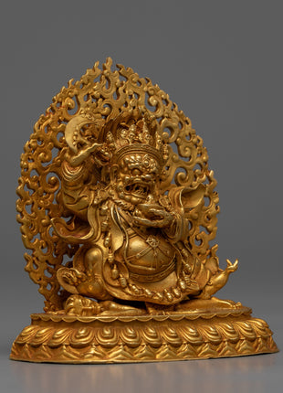 Copper Bernagchen Mahakala Statue | Harnessing Tradition with Contemporary Precision