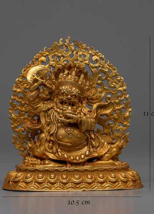 Copper Bernagchen Mahakala Statue | Harnessing Tradition with Contemporary Precision