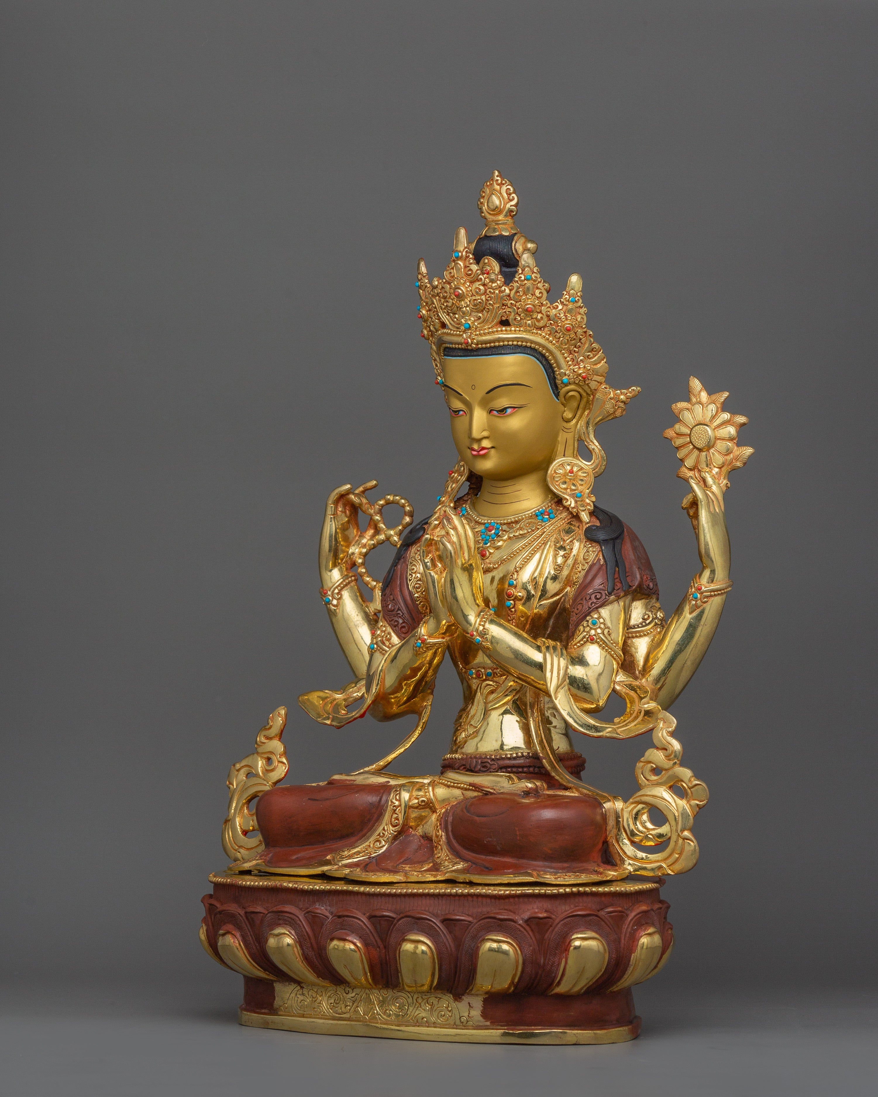Divine Sculpture of Chenrezig | The Bodhisattva of Compassion