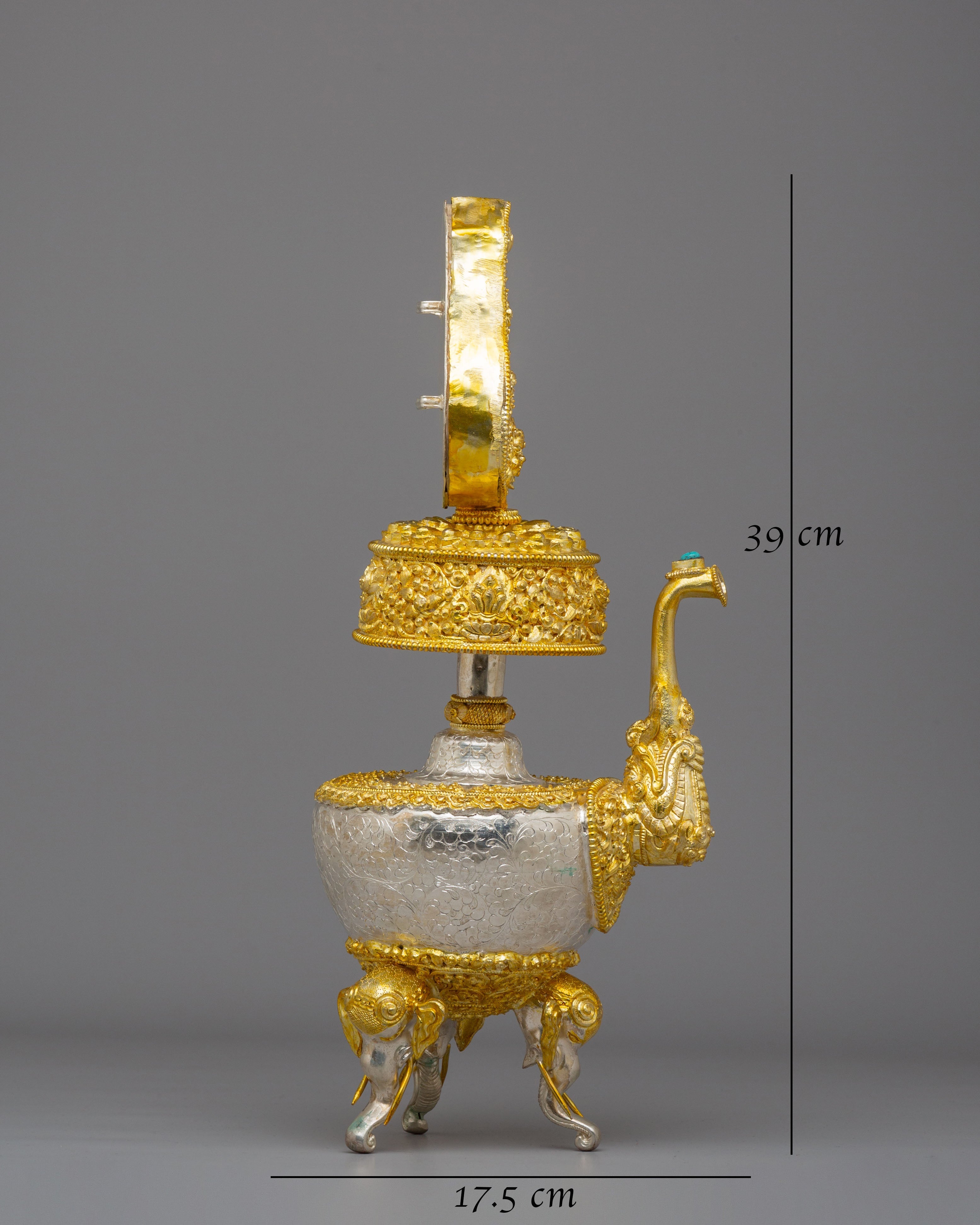 Handcrafted Bhumba for Altar Use | Sacred Vessel for Spiritual Ceremonies