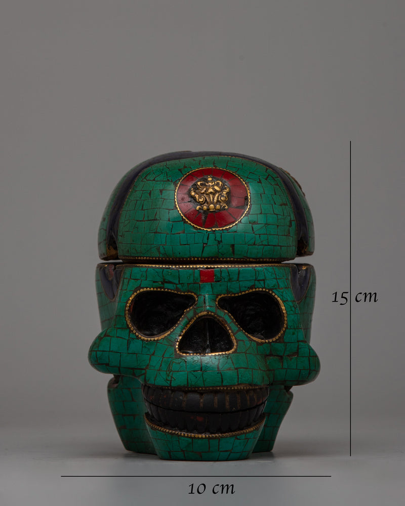 Intricately Carved Resin Skull | Showcasing Fine Attention to Detail