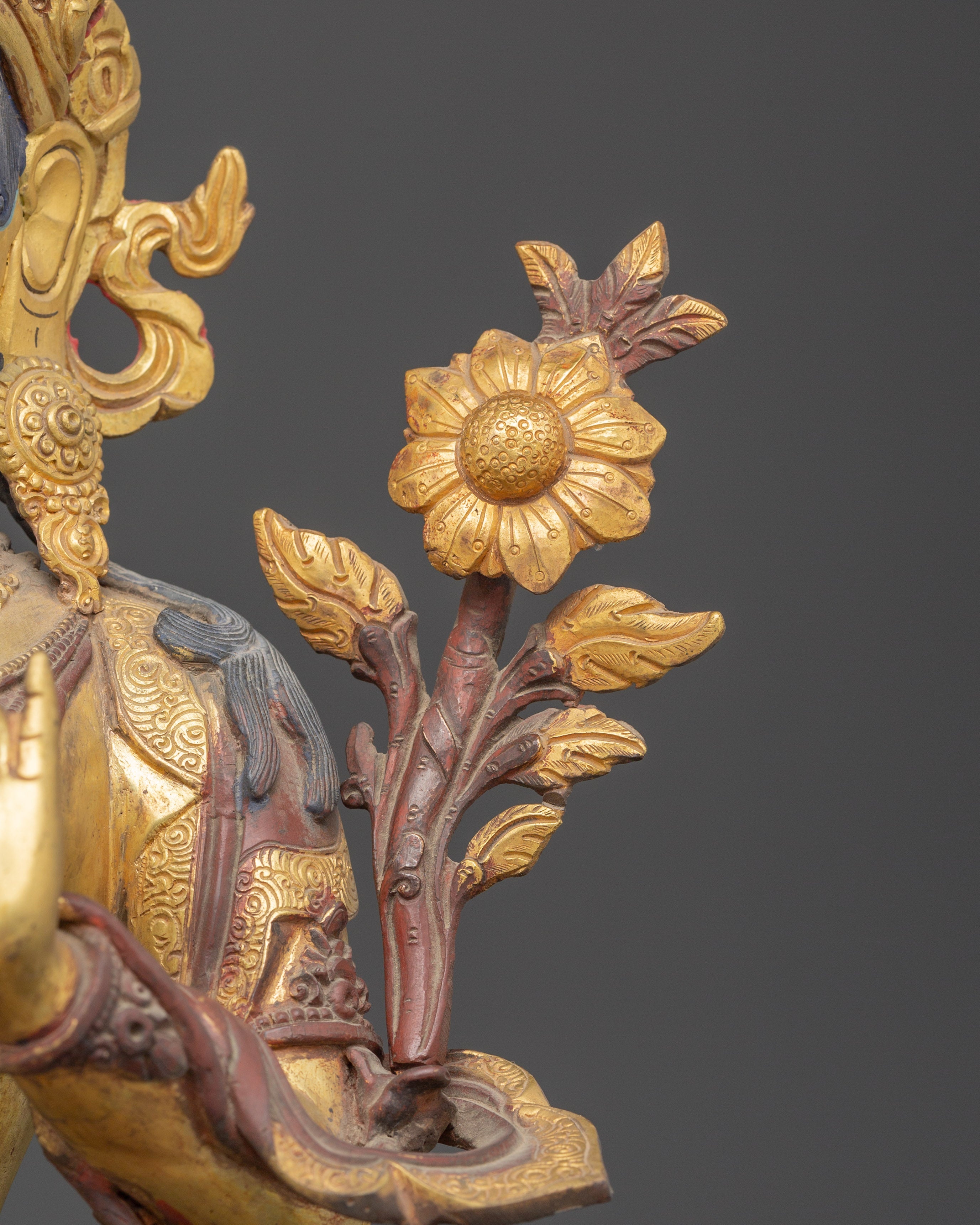 Compassionate Goddess Green Tara Statue | Shyama Tara Sculpture