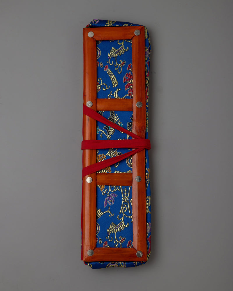 Tibetan Buddhist Scripture Cover | Handmade Dharma Text Protector