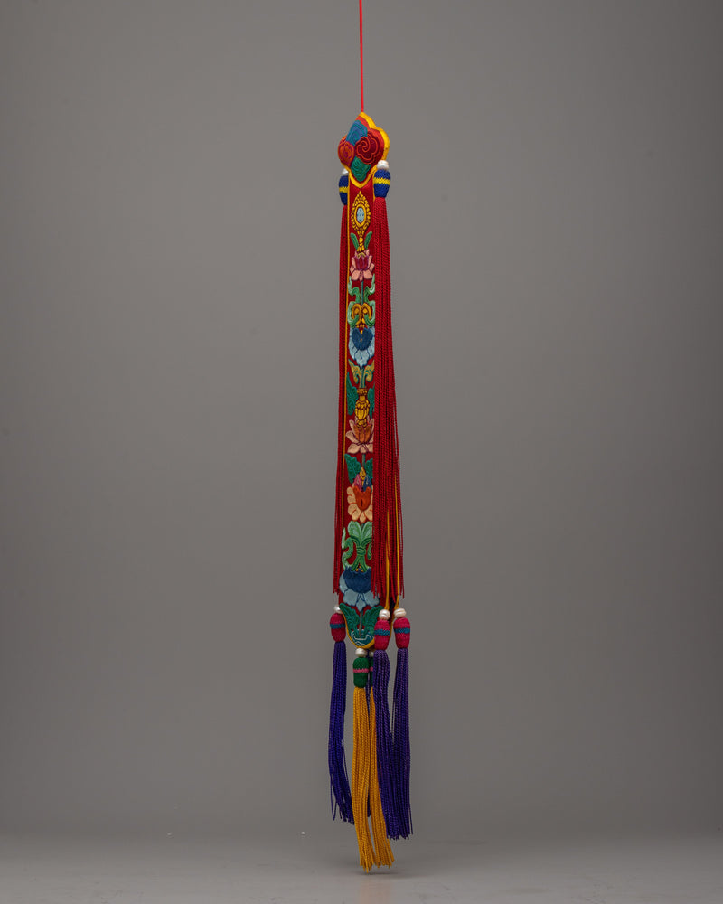 Tibetan Damaru Tail | Auspicious Ritual Accessory