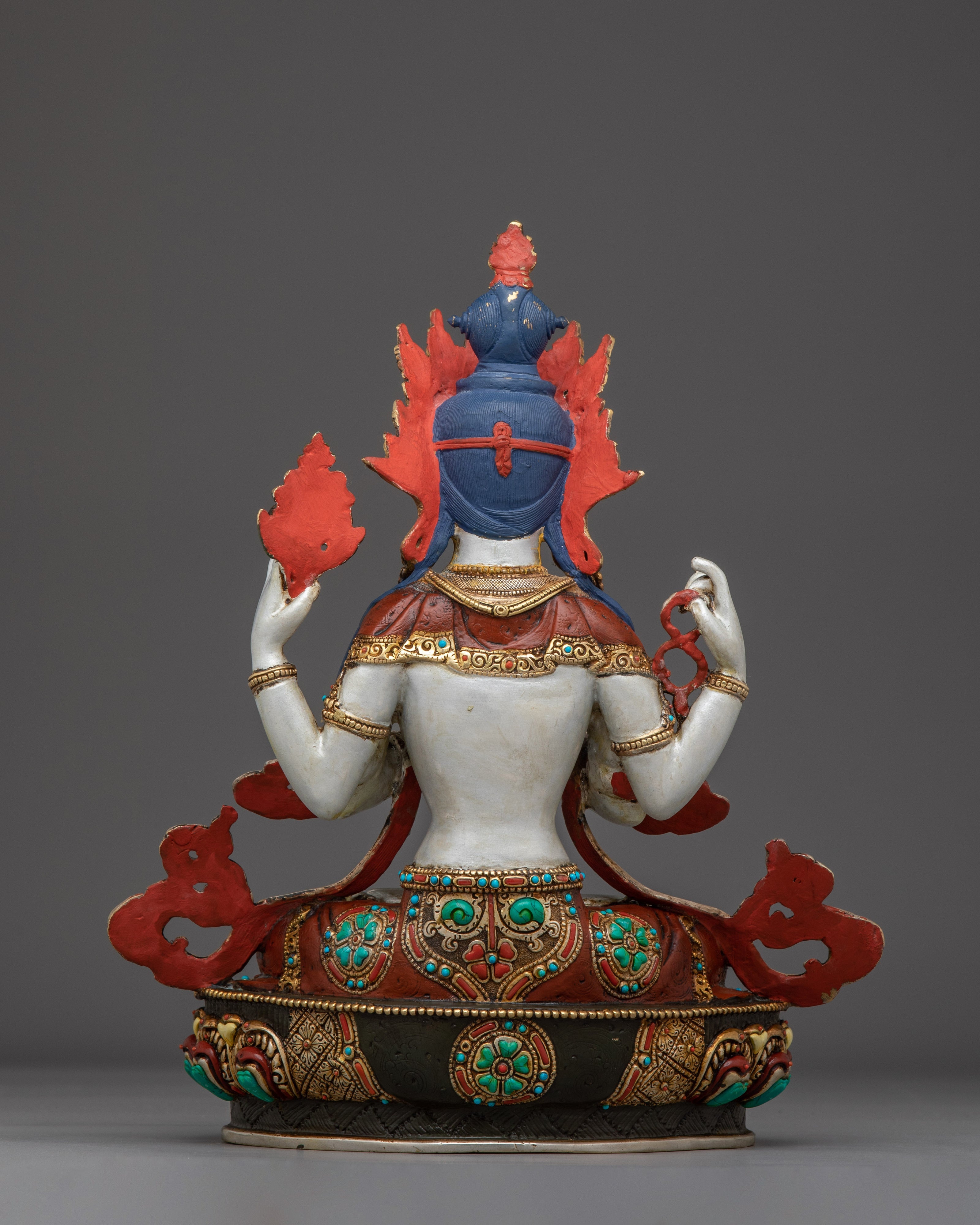 Colorful Chenrezig Statue | Embodiment of Compassion