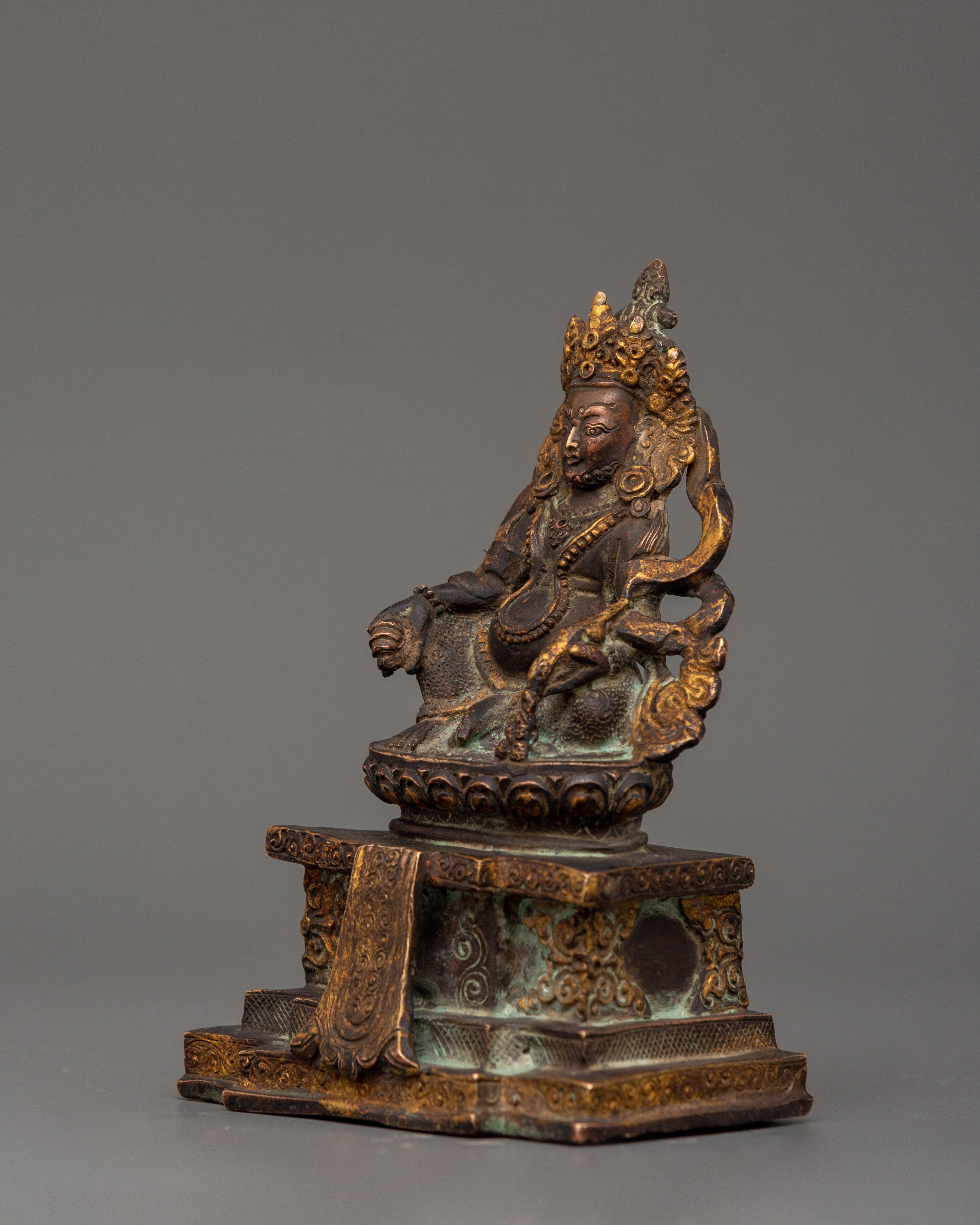 Dzambhala Tibetan Buddhist Wealth Deity Statue | Symbol for Wealth and Prosperity