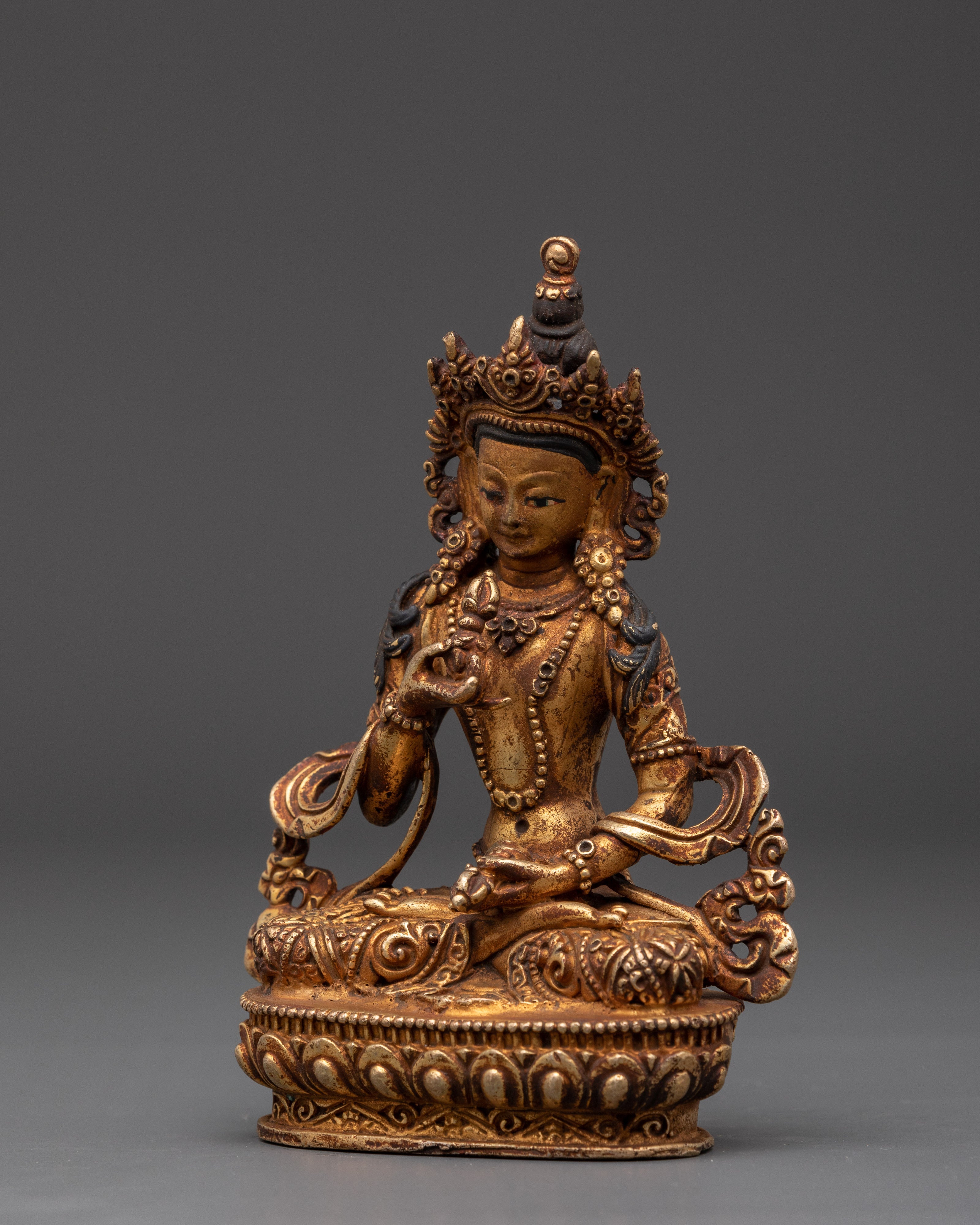 Seated Vajrasattva Statue | Tibetan Buddhist Meditation Sculpture