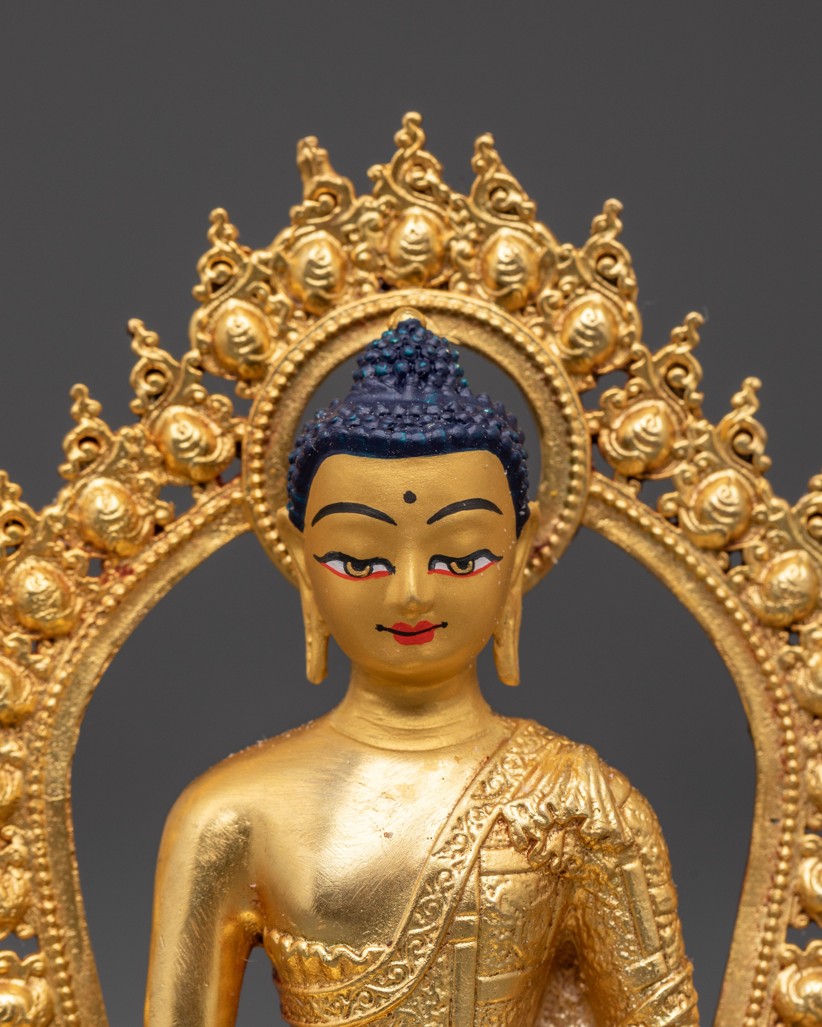 Sacred Himalayan Shakyamuni Buddha Statue | Peaceful Buddha Figurine for Meditation