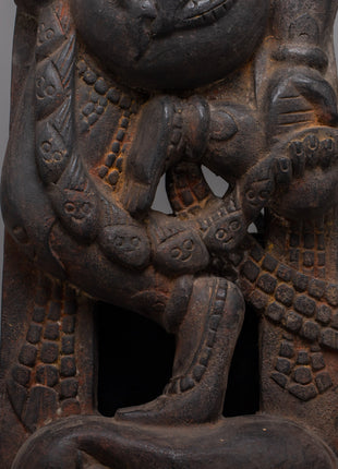 Bhairav Wood Strut | Evoking the Mystique of Sacred Rituals