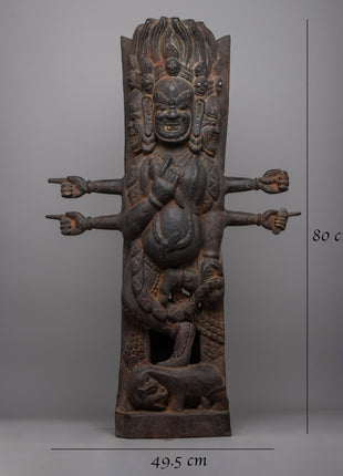 Bhairav Wood Strut | Evoking the Mystique of Sacred Rituals