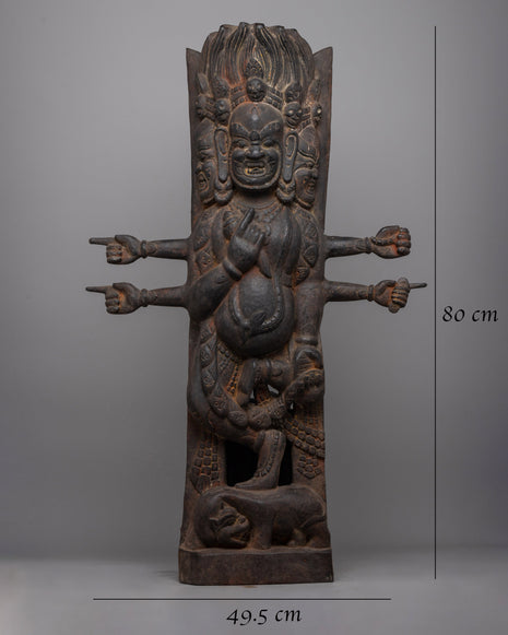 Bhairav Wood Strut | Evoking the Mystique of Sacred Rituals