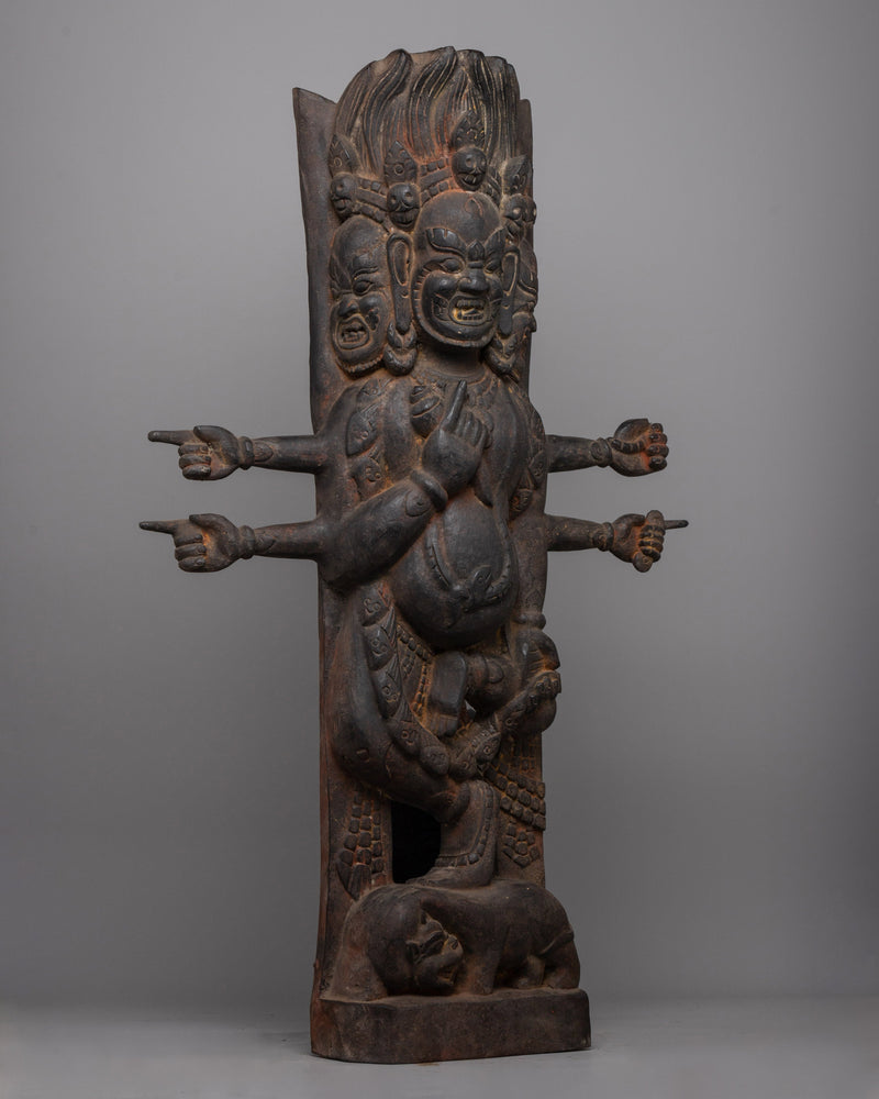 Bhairav Wood Strut | Evoking the Mystique of Sacred Rituals