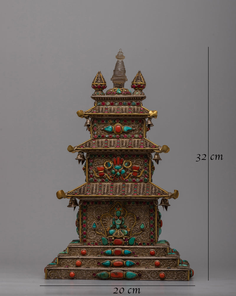 Stupa Temple Statue | Enhance Your Space with Spiritual Grace