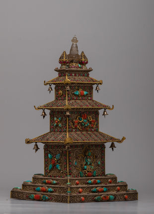 Stupa Temple Statue | Enhance Your Space with Spiritual Grace