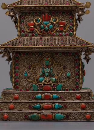 Stupa Temple Statue | Enhance Your Space with Spiritual Grace