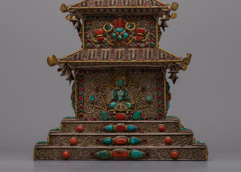 Stupa Temple Statue | Enhance Your Space with Spiritual Grace